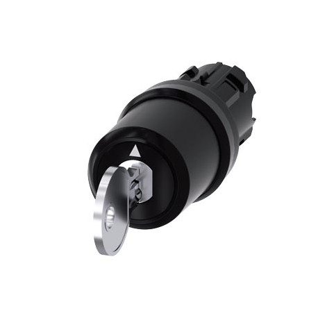 3SU1000-5JL01-0AA0 SIEMENS Interruptor de llave CES con vigilancia de llave, 22 mm, redondo, plástico, n.º d..