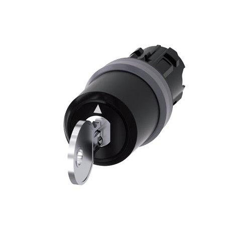 3SU1030-5JL01-0AA0 SIEMENS Interruptor de llave CES con vigilancia de llave, plástico con anillo frontal de ..