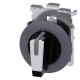 3SU1062-2DN60-0AA0 SIEMENS Selector switch, illuminable, 30 mm, round, Metal, matte, white, selector switch,..