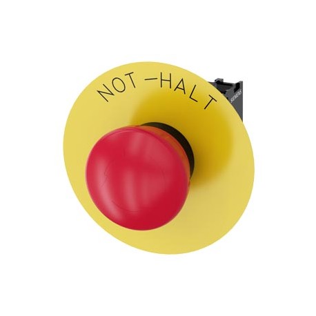 3SU1100-1LB20-1PH0 SIEMENS emergency stop mushroom pushbutton, 22 mm, round, plastic, red, 40 mm, Latching, ..