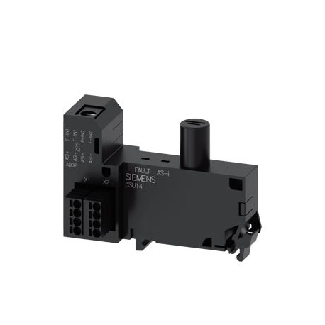 3SU1401-2EE60-6AA0 SIEMENS Module AS-Interface, 2 entrées de sécurité, 1 LED, blanc, borne à ressort (push-i..