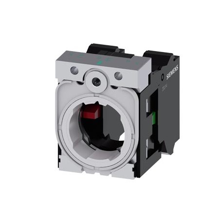 3SU1550-1AA10-3MA0 SIEMENS holder, universal, 3-way, plastic/metal, 1 NO, 1 NC, spring-loaded terminal new d..