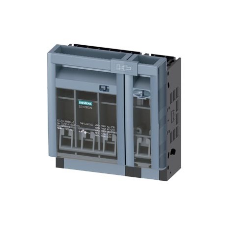 3NP1124-1CA20 SIEMENS SENTRON, fuse switch disconnector 3NP1, 4-pole, NH000, 160 A, for assembly and install..