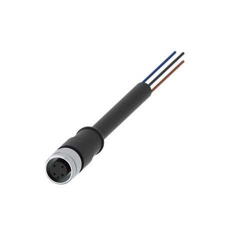 3SX5601-3SB54 SIEMENS connecting cable with M12 socket 4-pole, straight and free cable end 5 m long. for con..