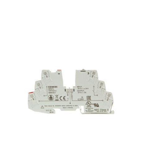 5SK9108-1 SIEMENS Geräteschutzschalter elektronisch, 8A, DC 24V 1 Hilfschalter