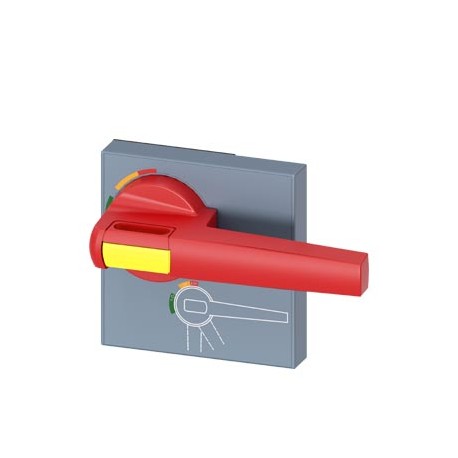 8UD1861-0AB15 SIEMENS Poignée pour commande rotative de porte Arrêt d'urgence Accessoire pour disjoncteur 3V..