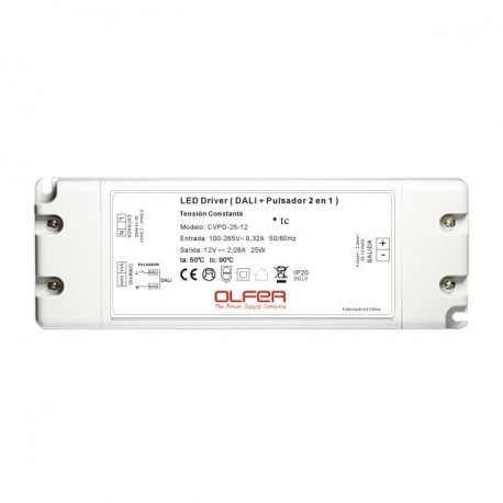 CVPD-25-12 MEANWELL Драйвер LED AC-DC Постоянный Ток (CC), Вход: 100-265VAC. Выход: 12 в постоянного тока. 2..