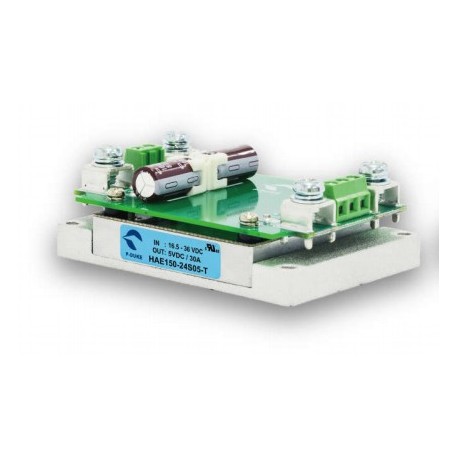 HAE150-12S12-T MEANWELL DC-DC converter in format box, and input range 2-to-1. Regulated output. Isolation 2..