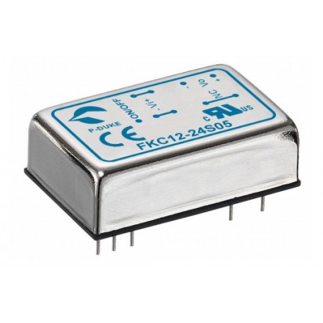 FKC12-24D05 MEANWELL Convertitore DC-DC per montaggio su circuito, Ingresso 18-36VDC. dual-output: -5 +5VDC...