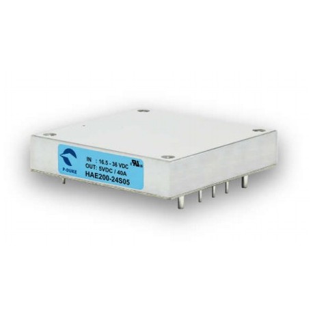 HAE200-48S15 MEANWELL DC-DC converter in format, Half-Brick, and input range 2-to-1. Regulated output. Isola..