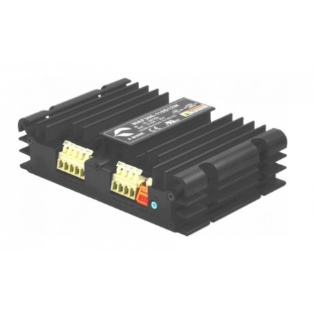 WAF300-48S12W MEANWELL Convertisseur DC-DC, Entrée: 18-75VDC. Sortie: 12VDC. 300W. Norme ferroviaire. Réglem..