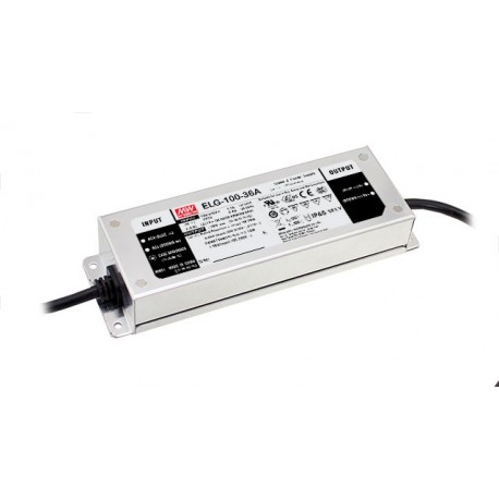 ELG-100-42 MEANWELL Driver LED AC-DC à sortie unique à courant Constant (CC) avec PFC intégré, Sortie 42VDC ..