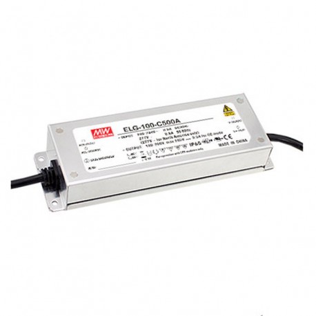 ELG-100-C1400A-3Y MEANWELL Driver de LED, Entrada: 100-305VCA, Saída: 1400mA. 100,8 W, Intervalo de Tensão 3..