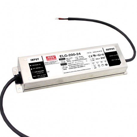 ELG-200-42DA MEANWELL AC-DC Single output LED Driver (CV+CC) with PFC, Output 42VDC / 4.76A, Dimming with DA..