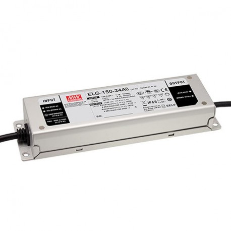 ELG-150-24AB-3Y MEANWELL Драйвер LED AC-DC один выход (CC+CV) с PFC, Вход 3 провода, Выход 24В / 6,25, ослаб..