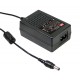 GSM18B05-P1J MEANWELL AC-DC Single output medical adaptor with 2 pin IEC320-C8 input socket, Output 5VDC / 3..