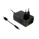 GST36E12-P1J MEANWELL Адаптер AC-DC настенный, Выход 12VDC / 3A, вилка ЕВРО 2 pin