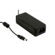 GST40A15-P1J MEANWELL AC-DC Industrial desktop adaptor, Output 15VDC / 2.67A, 3 pole AC inlet IEC320-C14