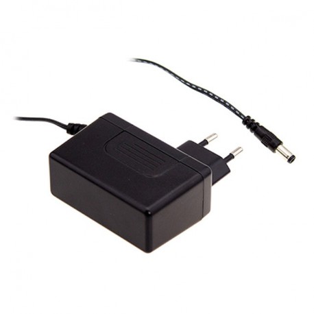 GSM60E15-P1J MEANWELL AC-DC Ultra slim Wall mount medical adaptor, Output 15VDC / 4A, Equipped with 2 pin Eu..