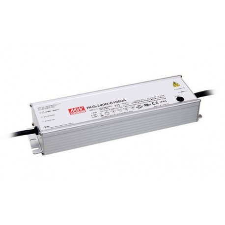 HLG-240H-C700A MEANWELL LED-Driver AC/DC Einzelausgang, Konstantstrom (CC) mit eingebautem PFC, Ausgang 357V..