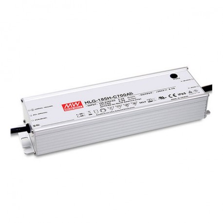 HLG-185H-C500AB MEANWELL AC-DC Single output LED driver Constant current (CC) with built-in PFC, Output 0.5A..