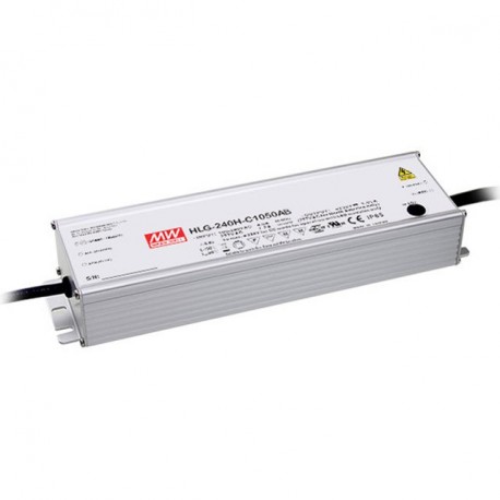 HLG-240H-C700AB MEANWELL AC-DC Single output LED driver Constant current (CC) with built-in PFC, Output 357V..