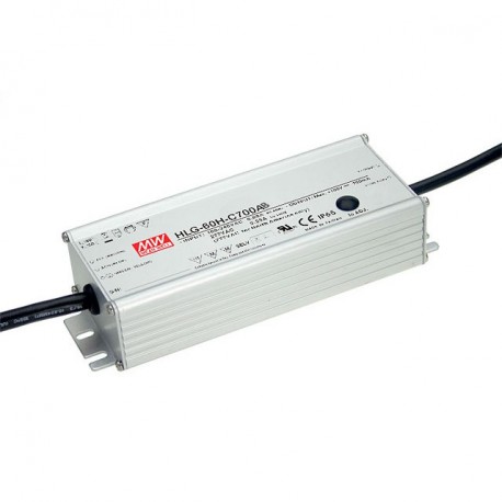 HLG-60H-C350AB MEANWELL Драйвер LED AC-DC один выход Постоянного тока (CC) с PFC встроенный, Выход 0,35 / 25..