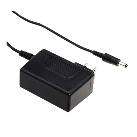 GSM60U09-P1J MEANWELL AC-DC Ultra slim Wall mount medical adaptor, Output 9VDC / 5.5A, Equipped with 2 pin U..