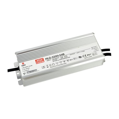 HLG-320H-C1050DA MEANWELL Driver LED AC-DC à sortie unique à Courant Constant (CC) avec PFC intégré, Sortie ..