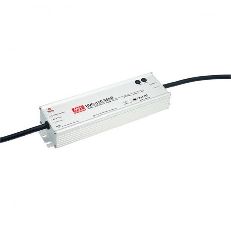 HVG-150-24AB MEANWELL AC-DC Single output LED driver Mix mode (CV+CC), Output 13.2-24V / 6.2A, 150W. IP65, a..