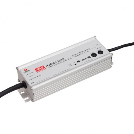 HVG-65-48AB MEANWELL LED-Driver AC/DC Einzelausgang mixed-mode (CV+CC), Ausgang 1360mA. 65,3 W, 28,8-48V. Po..