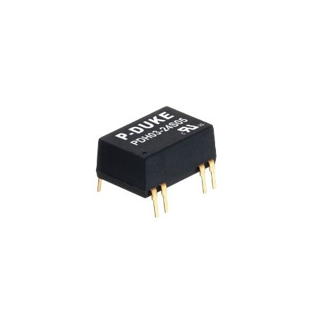 PDH03-12D05 MEANWELL Conversor CC/CC para circuito impresso, Entrada: 9-18VCC, Saídas: -5 e +5.Potência: 3W...