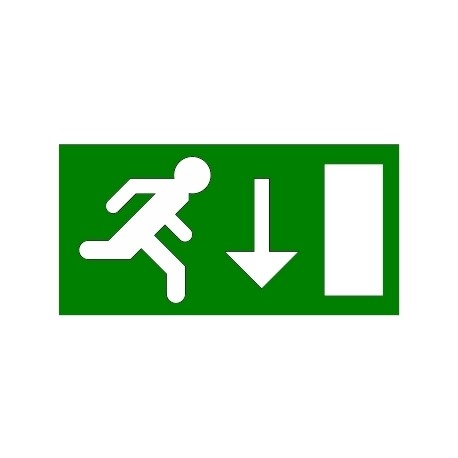 Single side pictogram (down) 155-000-003 EATON ELECTRIC Piktogramm für Atlantic LED Einzelseite C (unten)