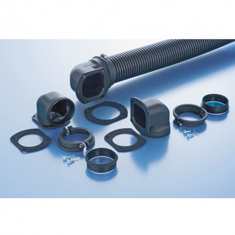 BGO-56 7TAA292860R0010 THOMAS AND BETTS FITTING PA6 NW56 FLANGE 90D BLK