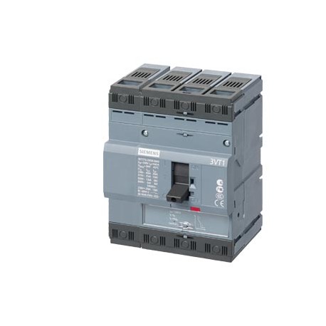 3VT1712-2EC45-0AA0 SIEMENS Interruptor automático 3VT1 poder de corte estándar Icu 25kA, 415V AC 4 polos, pr..
