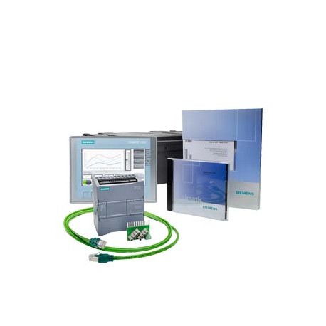 6AV6651-7DA01-3AA4 SIEMENS S7-1200+KTP700 Basic-Starterkit bestehend aus: CPU 1212C AC/DC/Relais, HMI KTP700..