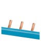 5ST3761 SIEMENS Pin busbar, 1-phase 10 mm2, 13 pins, Insulation blue