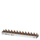 5ST3674-0 SIEMENS compact Pin Busbar, 10mm2 connection: 1p/N 12x compact device 1 MW touch protected 12 MW f..
