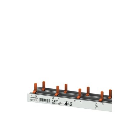 5ST3776-0 SIEMENS compact Pin Busbar, 10mm2 connection: 1p/N AFDD 5SM6 + compact device 1 MW touch protected..