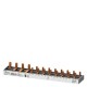 5ST3783-0KL SIEMENS compact Pin Busbar, 10mm2 connection: 3p/ N (FI N-left) 1x RCCB 4-pole + 8x compact devi..