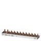 5ST3784-0KL SIEMENS compact Pin Busbar, 10mm2 connection: 1p/ N (FI N-left) 1x RCCB 2-pole + 10x compact dev..