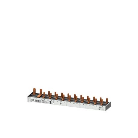 5ST3784-0KL SIEMENS compact Pin Busbar, 10mm2 connection: 1p/ N (FI N-left) 1x RCCB 2-pole + 10x compact dev..