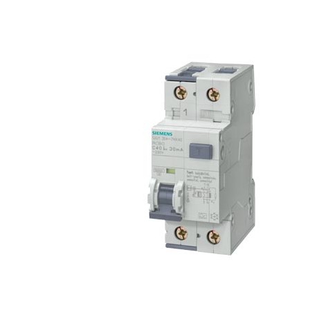 5SU1354-7LB10 SIEMENS interruttore magnetotermico differenziale, 10 kA, 1P+N, tipo A, con breve ritardo G, K..