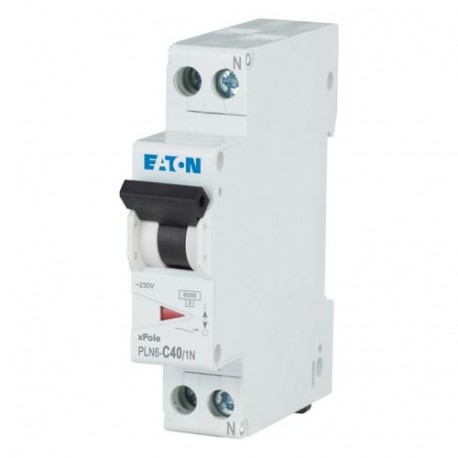 PLN6-C40/1N-DE 263286 EATON ELECTRIC Защитный выключатель LS 40A 1p+N C-Char
