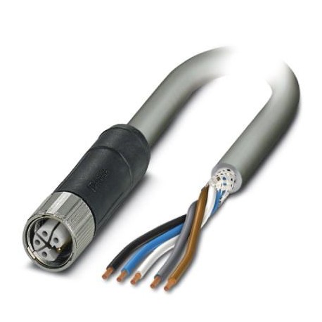 SAC-5P- 3,0-280/M12FSL FE SH 1414791 PHOENIX CONTACT Cable de potencia, 5-polos, PUR sin halógenos, gris RAL..