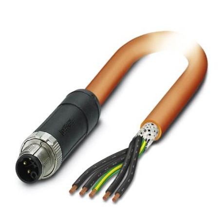SAC-5P-M12MSK/ 1,5-PUR PE SH 1414867 PHOENIX CONTACT Cable de potencia, 5-polos, PUR sin halógenos, naranja ..