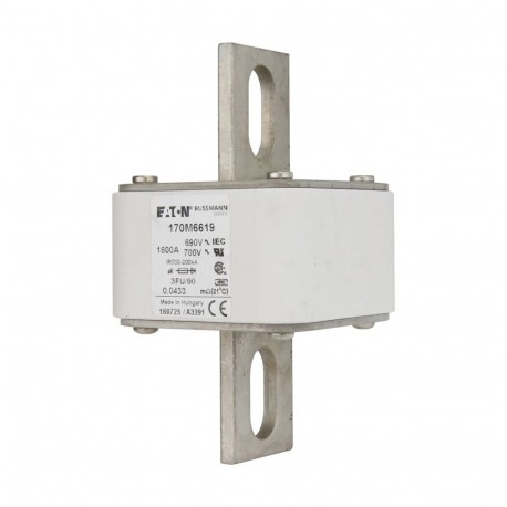 FUSE 1600A 690V 3FU/90 AR UR 170M6619 EATON ELECTRIC 170M6619