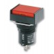 A165L-JRA-24-2 104641 OMRON Pushbutton, illuminated, rectangular, IP65, red, alternate, 24ACDC incandescent ..