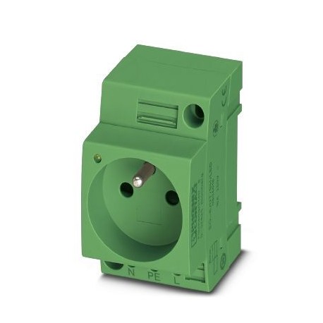 EO-E/UT/SH/LED/GN 0804019 PHOENIX CONTACT Socket, Pin connector pattern type E, Screw connection, for France..