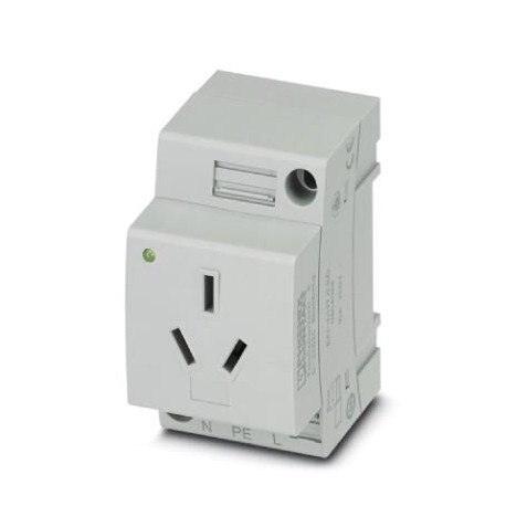 EO-I/UT/LED 0804089 PHOENIX CONTACT Socket, Pin connector pattern type I, Screw connection, for China/Austra..